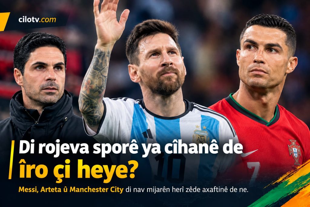 Mikel Arteta-Messi-Ronaldo